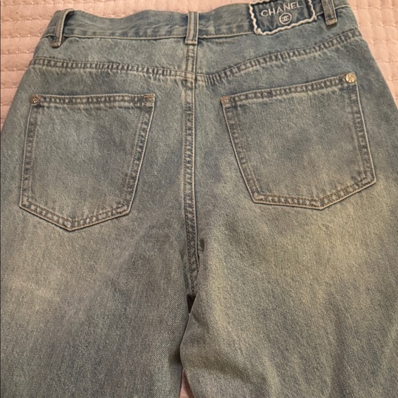 CHANEL Light blue Straight Women's Jeans - Picture 7 of 16